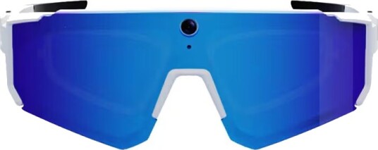 Colmi V06 AI Hvit Sportsbrille med Bl??tt Glass