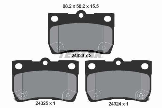 Bremseklosser TEXTAR 2432301