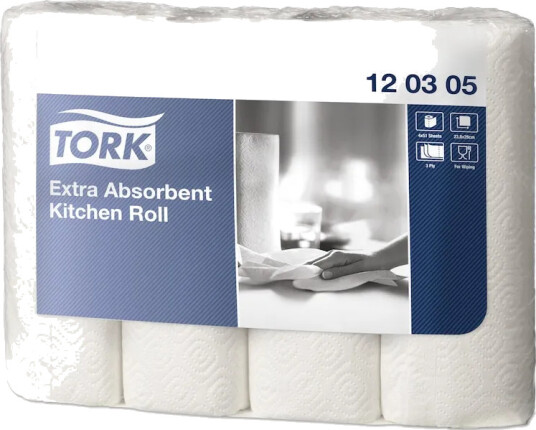 Køkkenrulle Tork Extra Soft 3 Lags K1 Hvid 12,2M    48 Ruller Pr. Pakke