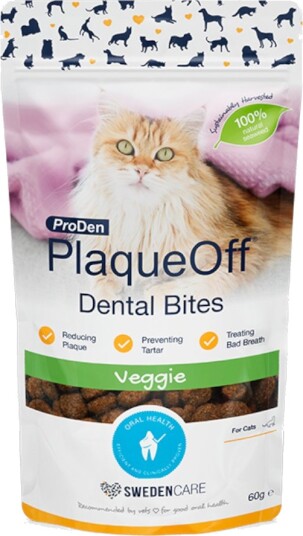 Proden Plaqueoff Croq-Biter Til Katter Dental Bites Veggie 2 X 60 G