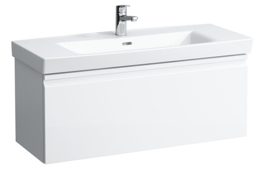 LAUFEN PRO N SERVANTSKAP 97 CM 1 SKUFF & PLASSBESPARENDE VANNLÅS HVIT HØYGLANS