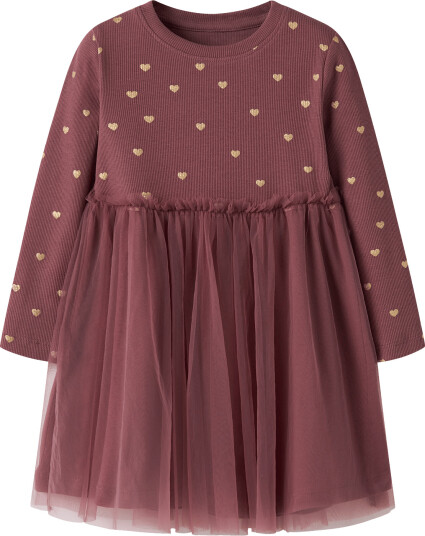 Name It Nmfnadja Ls Dress Noos Burgundy 80