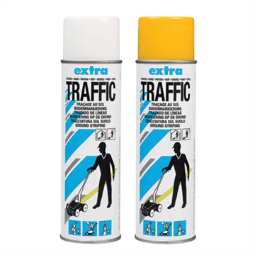 Merkespray Traffic Extra  2 kasser (12 + 12 stk)  Hvit og gul  Høst / Vinter produkter  JO Safety