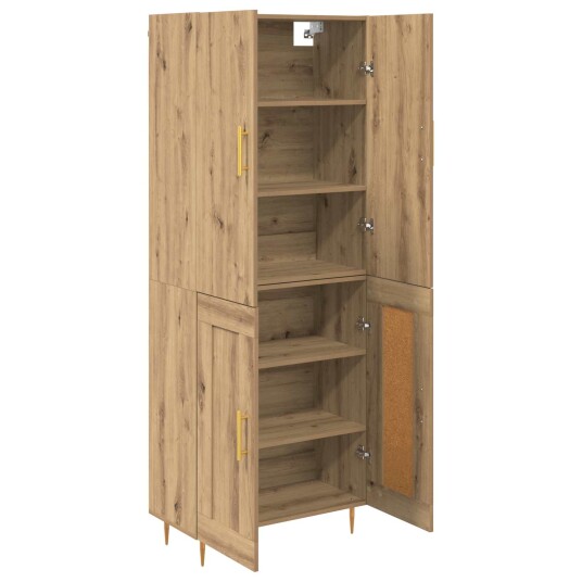 Høyskap Artisan Eik 69,5 x 34 x 180 cm Konstruert tre