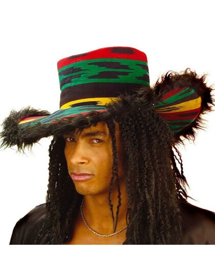 Party In Jamaica Rød/Grønn/Svart/Gul Hatt