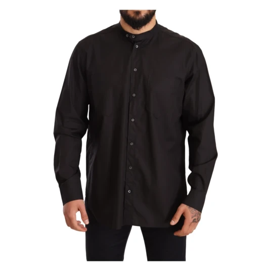 Dolce & Gabbana, Herre, Skjorter, Svart, S, Dolce & Gabbana, Herre, Skjorter, Svart, S,