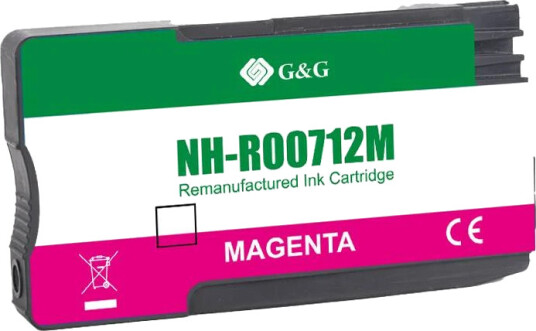 TB Blekkpatron 712 Magenta (29ml), erstatter HP 3ED68A