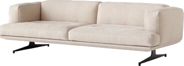 &Tradition Inland AV23 3 seters Sofa Clay 0011/Varm Sort