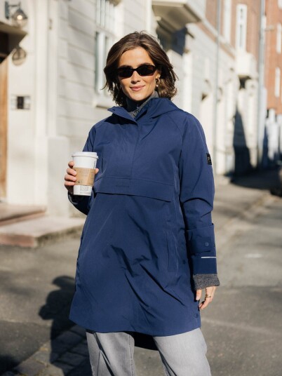 Twentyfour X GI Mode 2 Lags Poncho Blå 48