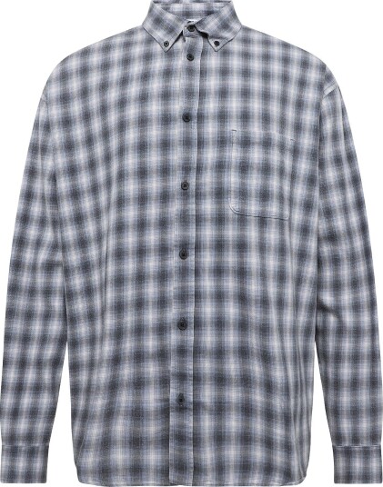 Weekday Lloyd Loose Fit Flannel Shirt SHADOW CHECK XS