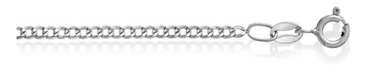 Panser kjede i 925 rhodinert sølv 2,13 mm, 45 cm