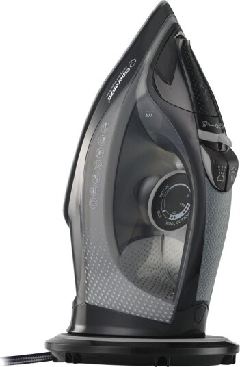 Esperanza Ledningsfritt Dampstrykejern - 2600W, Satin Keramisk - Svart