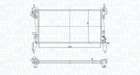 Radiator MAGNETI MARELLI 350213172600 Radiator MAGNETI MARELLI 350213172600