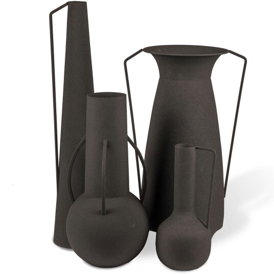 Polspotten Vases Roman Vases 4 Pcs Black Polspotten Vases Roman Vases 4 Pcs Black