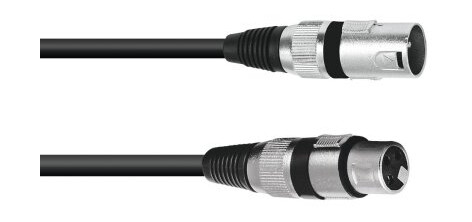 Omnitronic 3022058N Xlr 3 Pin Hankjønn Xlr 3 Pin Hunkjønn 20 M Sort