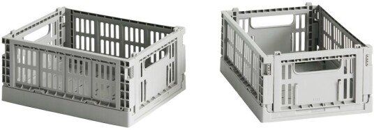 Hay Colour Crate Mini 13x17 cm 2 pakning Light grey