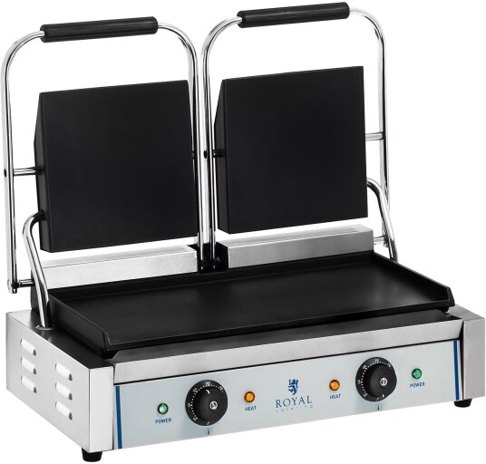 Royal Catering Dobbel bordgrill - Glatt - 2 x 1.800 Watt 10010335 Royal Catering Dobbel bordgrill - Glatt - 2 x 1.800 Watt 10010335