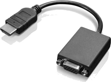 Lenovo Hdmi D Sub Vga Av Adapter Svart 03X7277