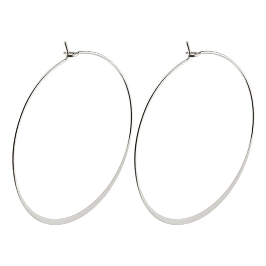 Pilgrim TILLY store hoop øreringer sølvbelagt Pilgrim TILLY store hoop øreringer sølvbelagt