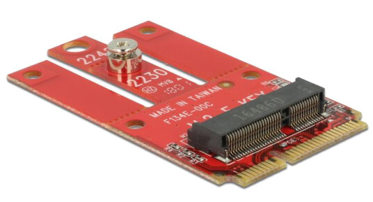 DELOCK Adapter Mini PCIe > M.2 Key E slot DELOCK Adapter Mini PCIe > M.2 Key E slot