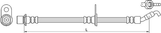 METZGER 4110621 Bremseslange