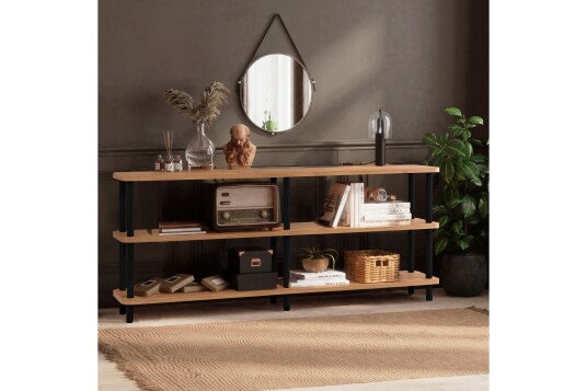 Andifli Bokhylle 180x74,9 cm Svart