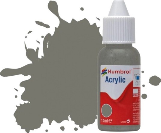 Humbrol Akryl No 224 Dark Slate Grey - Matt 14ml Dropper Bottle