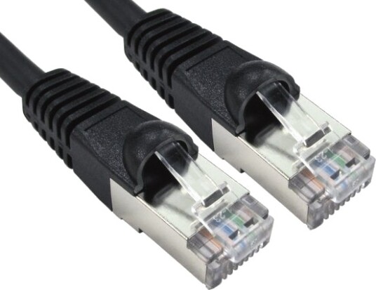 Cables Direct Art 100 Hk 0,25 M Cat6a S/Ftp S Stp Rj 45 Rj 45 Sort