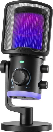 Fifine Ampligame AM6 Kondensatormikrofon med RGB Black