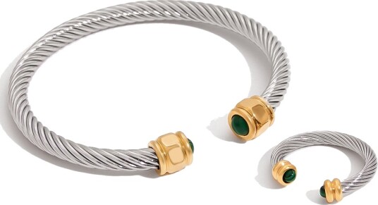 Céleste Bangle Ermeline 18K Gold
