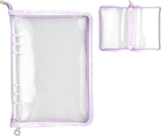 A5 Ringperm Omslag Klar Glidelås Permomslag PVC for Permlommer Fotokort Minikort A5 Ringperm Omslag Klar Glidelås Permomslag PVC for Permlommer Fotokort Minikort