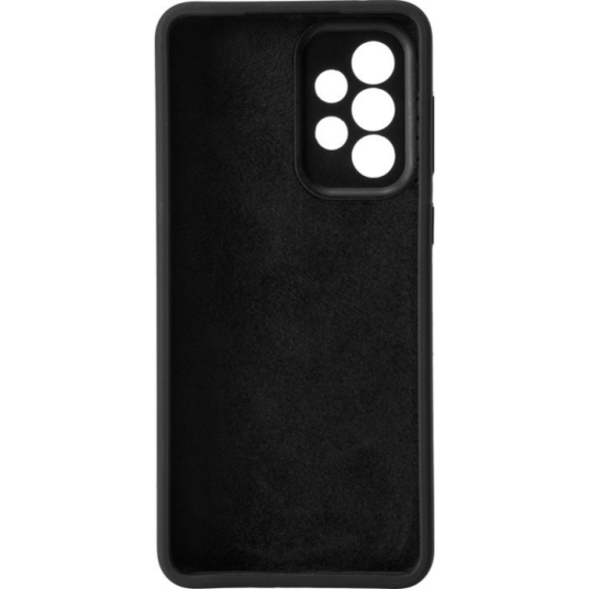 eSTUFF - Baksidedeksel for mobiltelefon - silikon - silkeberøringssvart - for Samsung Galaxy A33 5G
