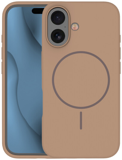 TFO Silikon Thin Mag deksel for iPhone 16 Plus Brun