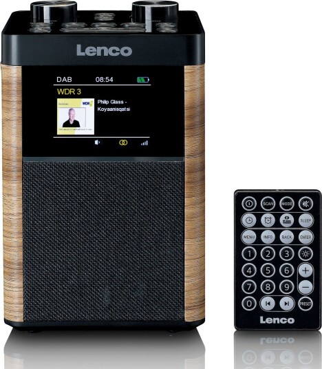 Lenco PDR 060 DAB+ FM radio med Bluetooth Svart Lenco PDR 060 DAB+ FM radio med Bluetooth Svart