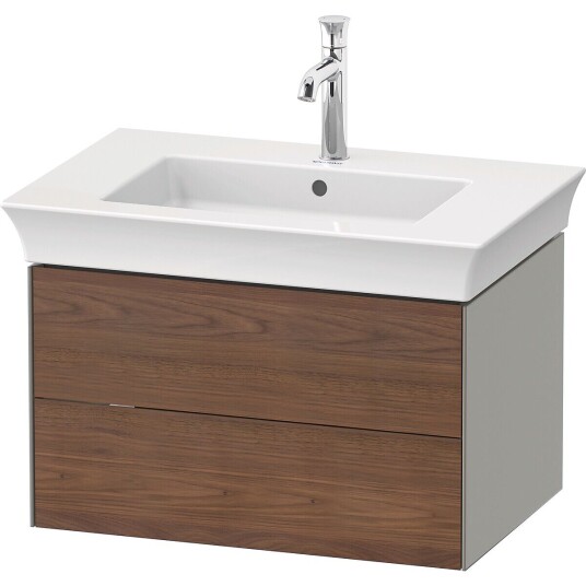 Duravit White Tulip Servantskap 2 skuf. 68,4x45,8x41 cm Valnøtt/Stengrå Matt