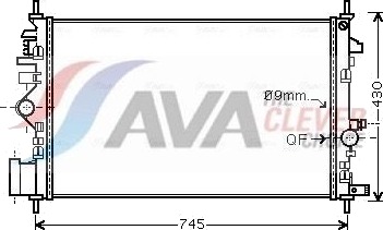 AVA COOLING SYSTEMS OL2468 Radiator motorkjøling AVA COOLING SYSTEMS OL2468 Radiator motorkjøling