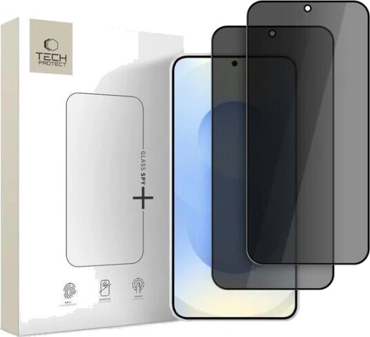 Tech-Protect Glass SPY+ Skjermbeskytter Privacy for Samsung Galaxy S26 - 2 Pack