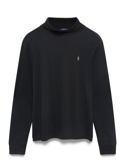 Polo Ralph Lauren Soft Cotton Turtleneck - Black - L