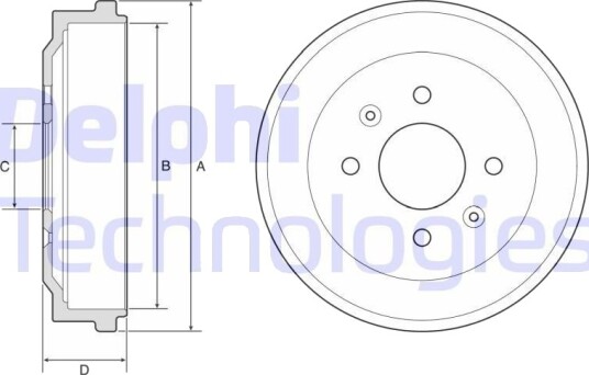 Bremsetrommel DELPHI BF570