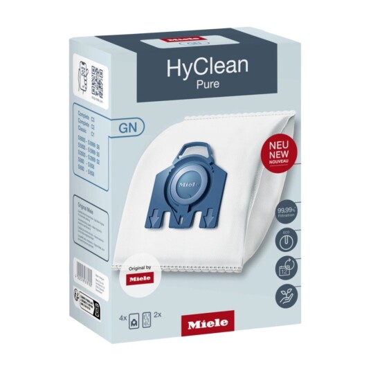 Miele GN HyClean Pure støvsugerposer 12281680 (4-pakning)