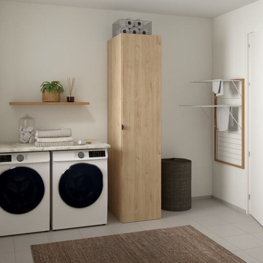 LIND NEST GARDEROBESKAP 50X220X60CM EIK