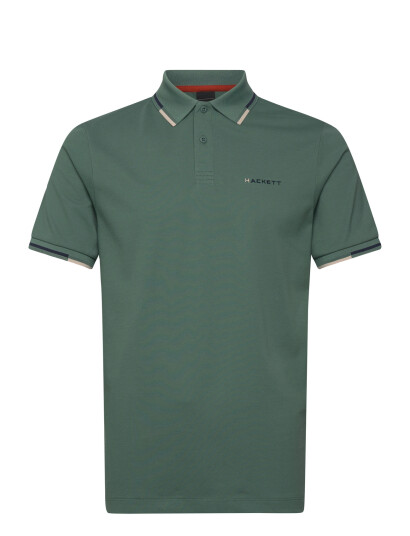 Hackett London Hs Coast Tipped Polo Green M Hackett London Hs Coast Tipped Polo Green M