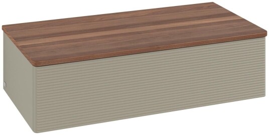 Villeroy & Boch Villeroy & Boch Antao Sideskap 100x50x26,8 cm m/lys Steingrå/Valnøtt