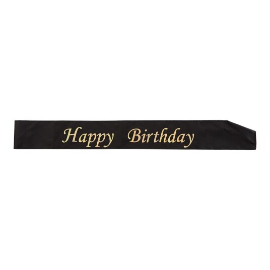 Hisab/Joker Company AB Ordensbånd Happy Birthday Gull/Svart Hisab/Joker Company AB Ordensbånd Happy Birthday Gull/Svart