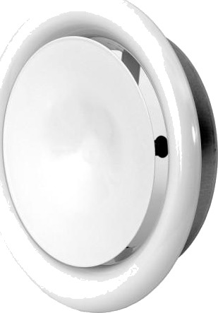 Europlast Tilluftsventil i Metall Supply Hvit Ø150 DMP150