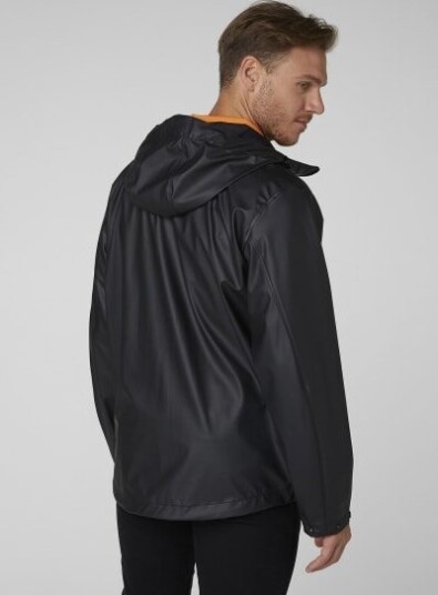 Helly Hansen Herre Moss Vindtett Regnjakke Svart XXL Gull2XL