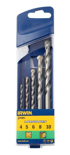 Irwin Murborsett 4-10 mm - 5 deler for Betong og Murverk