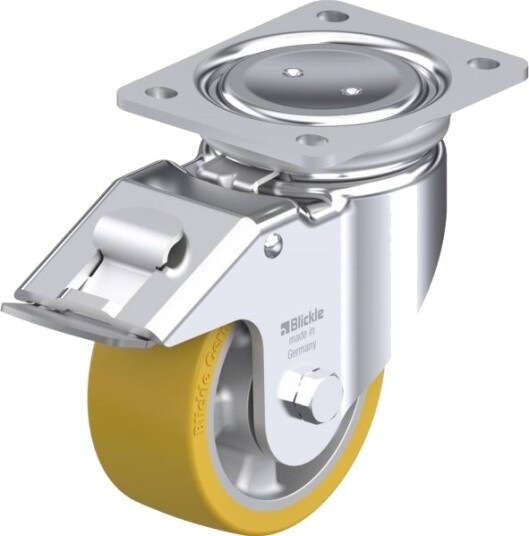 Blickle 759169 Lu-Alth 127K-Fi Styrehjul Med Brems | Hjuldiameter: 125 Mm | Bæreevne (Maks.): 750 Kg | 1 Stk