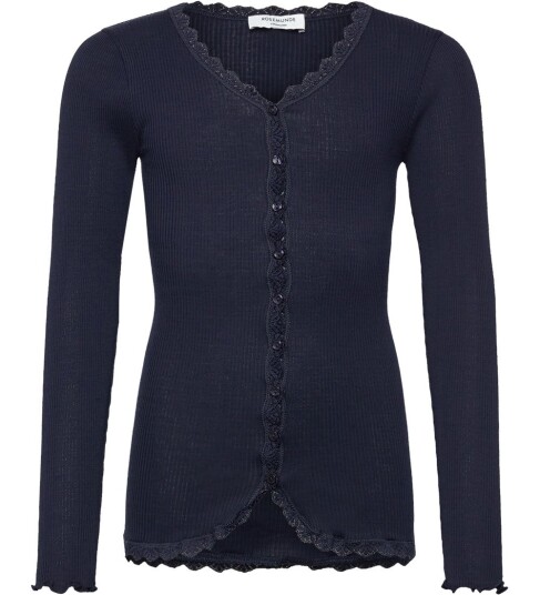 Rosemunde Kids Rkbalta Modal Ls Lace Cardigan Navy 164