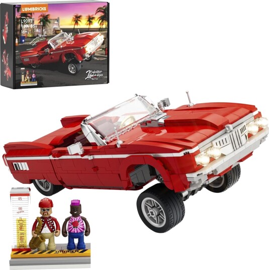 Lumibricks Low Rider Big Red Byggesett 16+ År 969 Deler